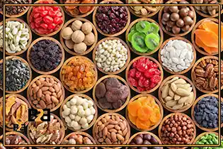 میوه خشک پفکی + قیمت عمده بهتر از رقبا